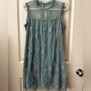 NWT Sage sleeveless eyelet back dress